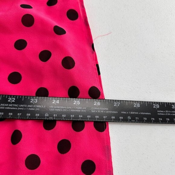 Total Girl Pink Black Polka Dot Dress L 10/12 Kids Girls Sleeveless Keyhole Back - Picture 4 of 7